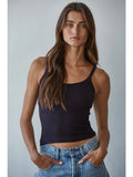 306 Seamless Ribbed Tank with Inner Padded Lining