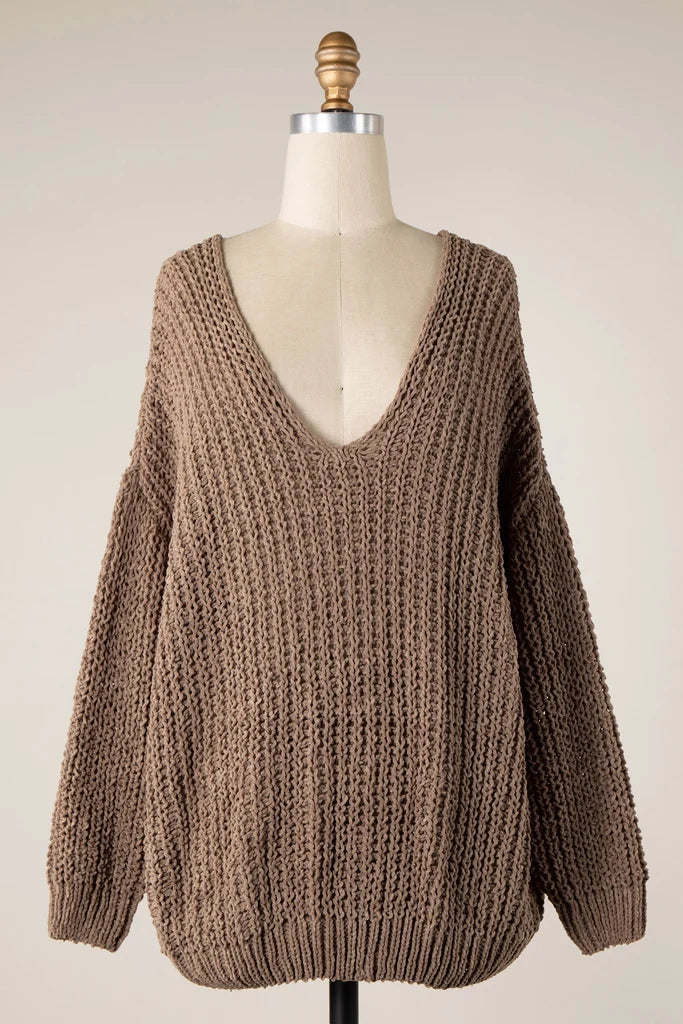 403 Chenille Oversized Knit Sweater