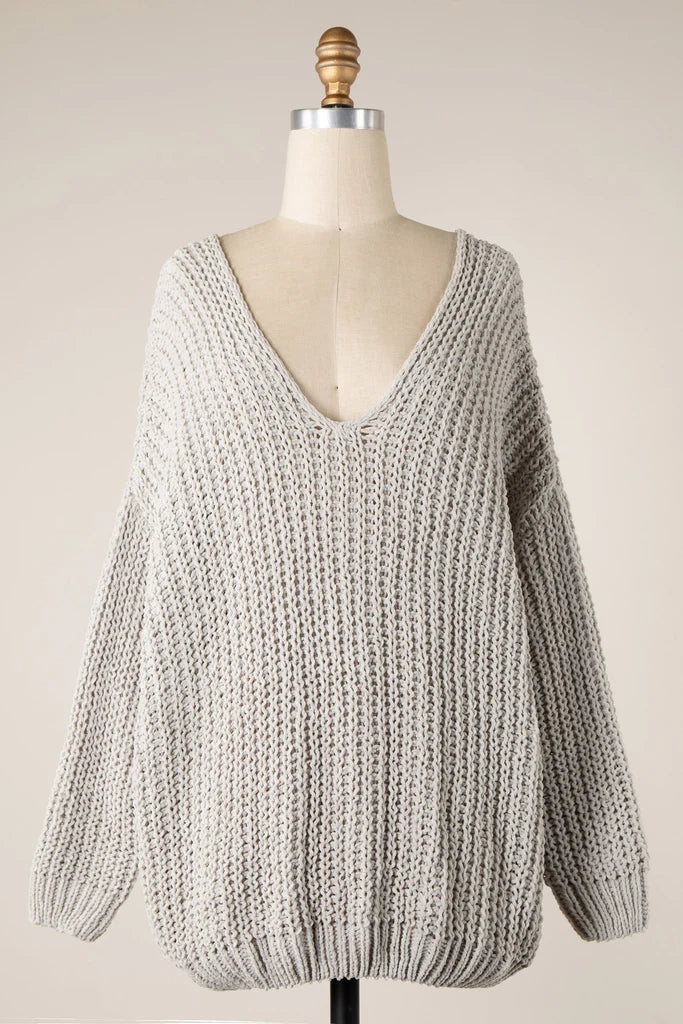 403 Chenille Oversized Knit Sweater