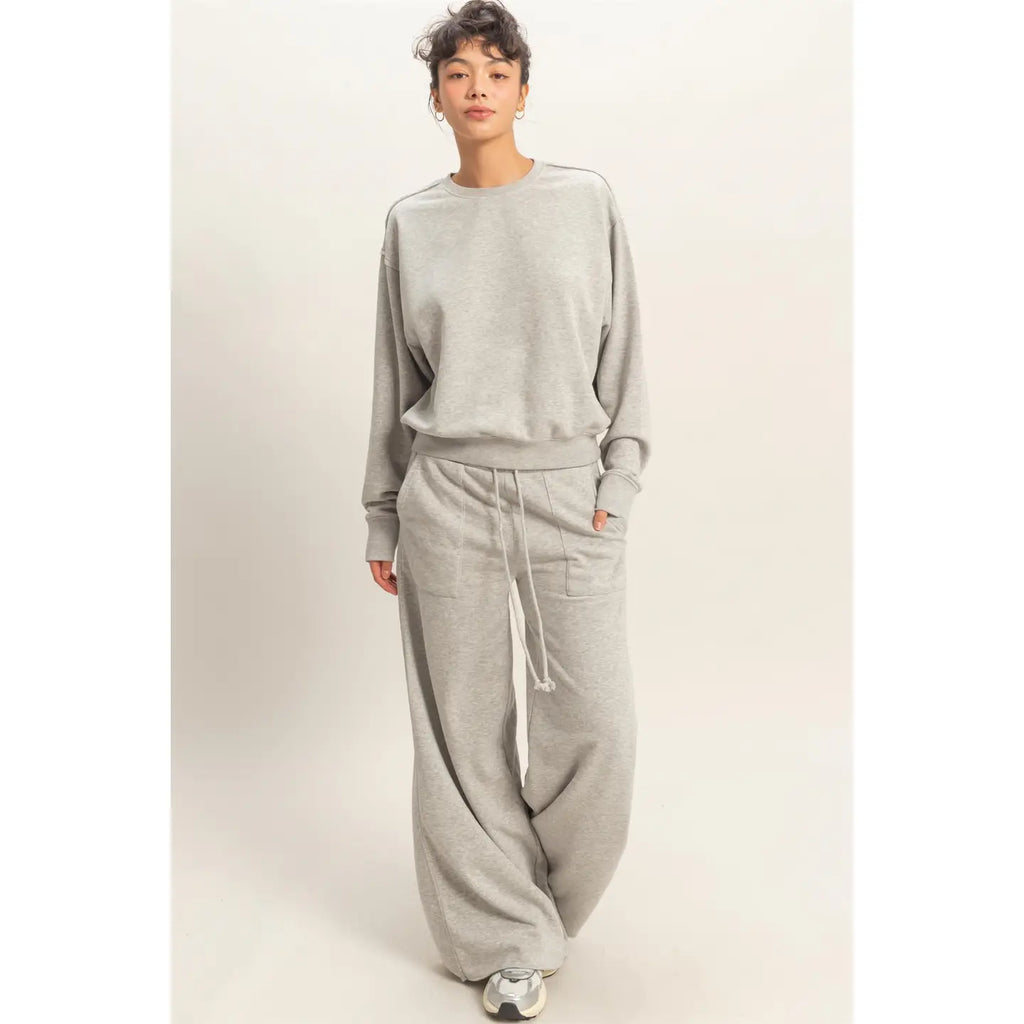 300 Raw Edge Detail Burnout Sweatshirt