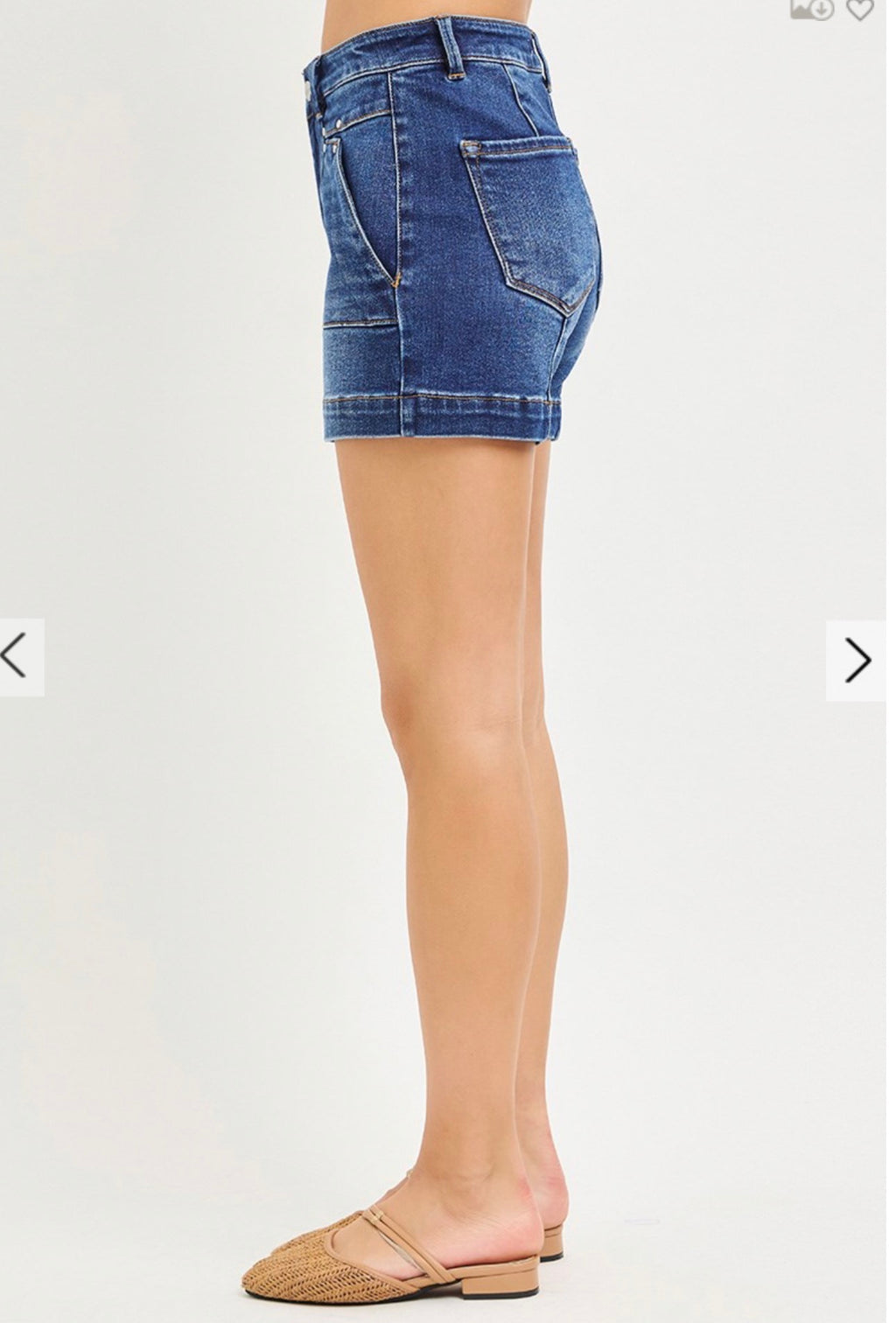 291 Dark Wash Risen Shorts