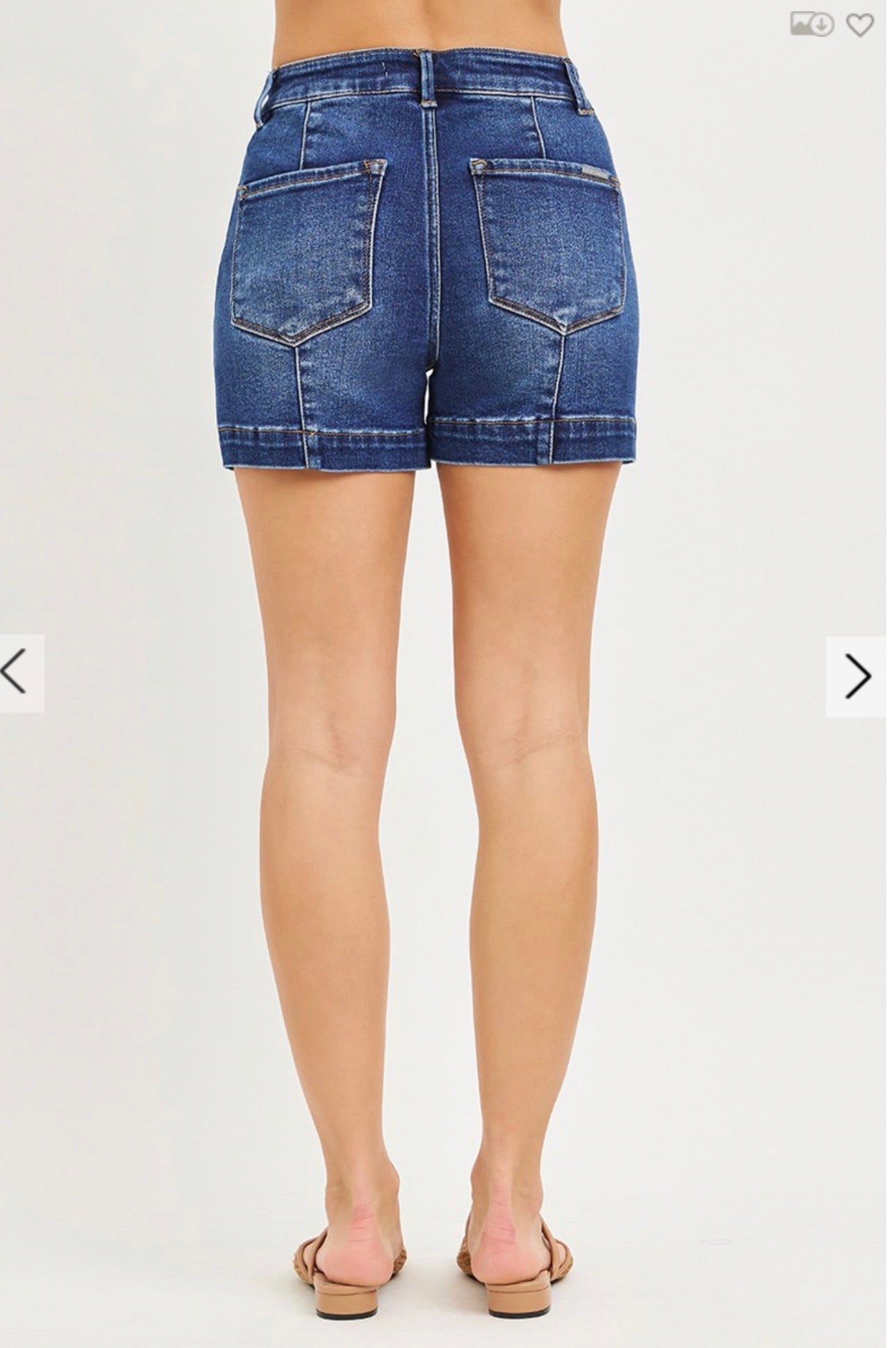 291 Dark Wash Risen Shorts