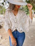 247 Ivory Crochet Lace Cardigan