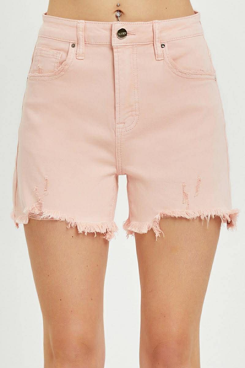 178 Pink Denim Shorts
