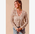 278 Floral Crochet Cardigan