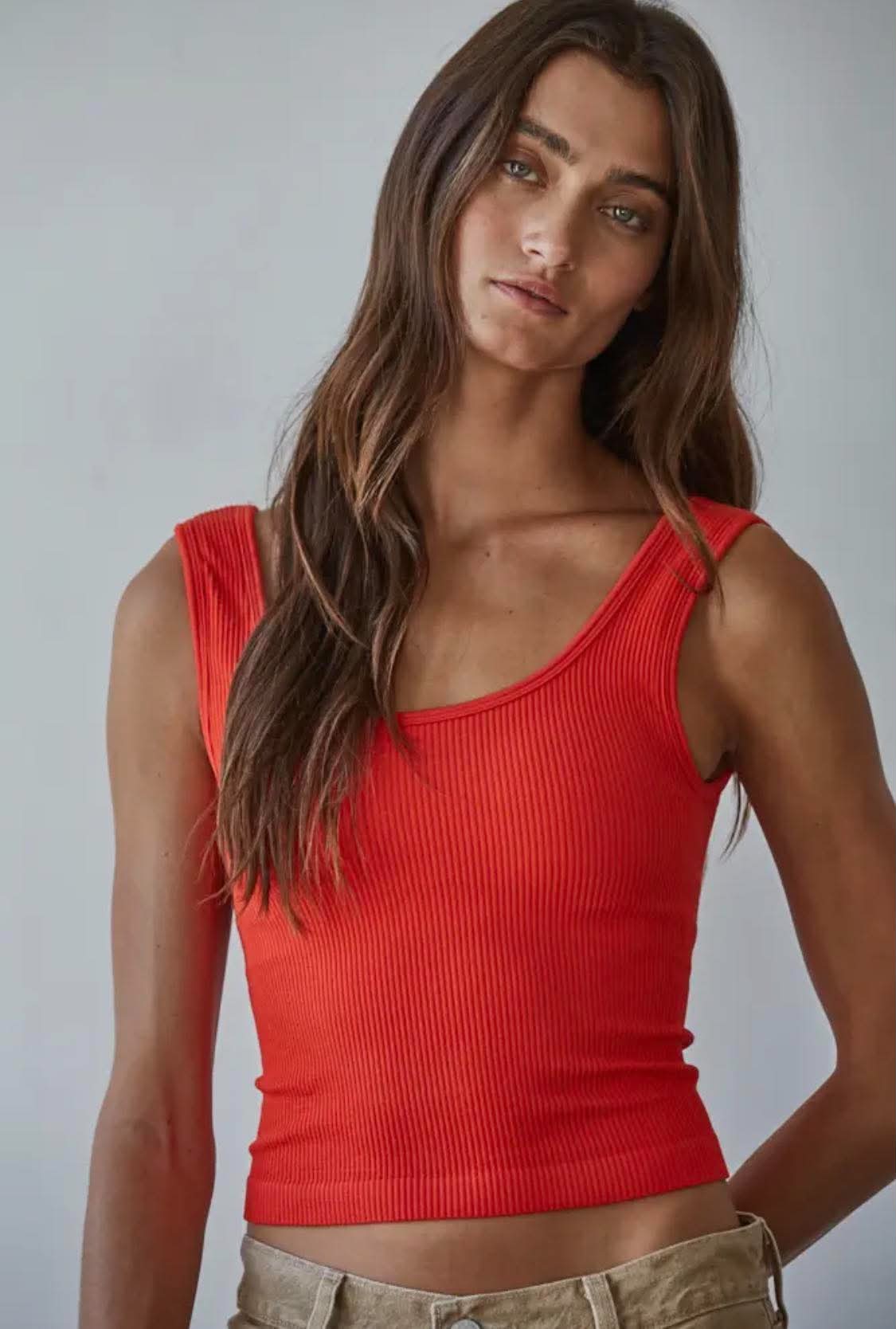 267 Ribbed Bra Tanks