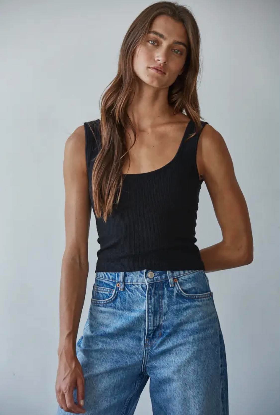 267 Ribbed Bra Tanks