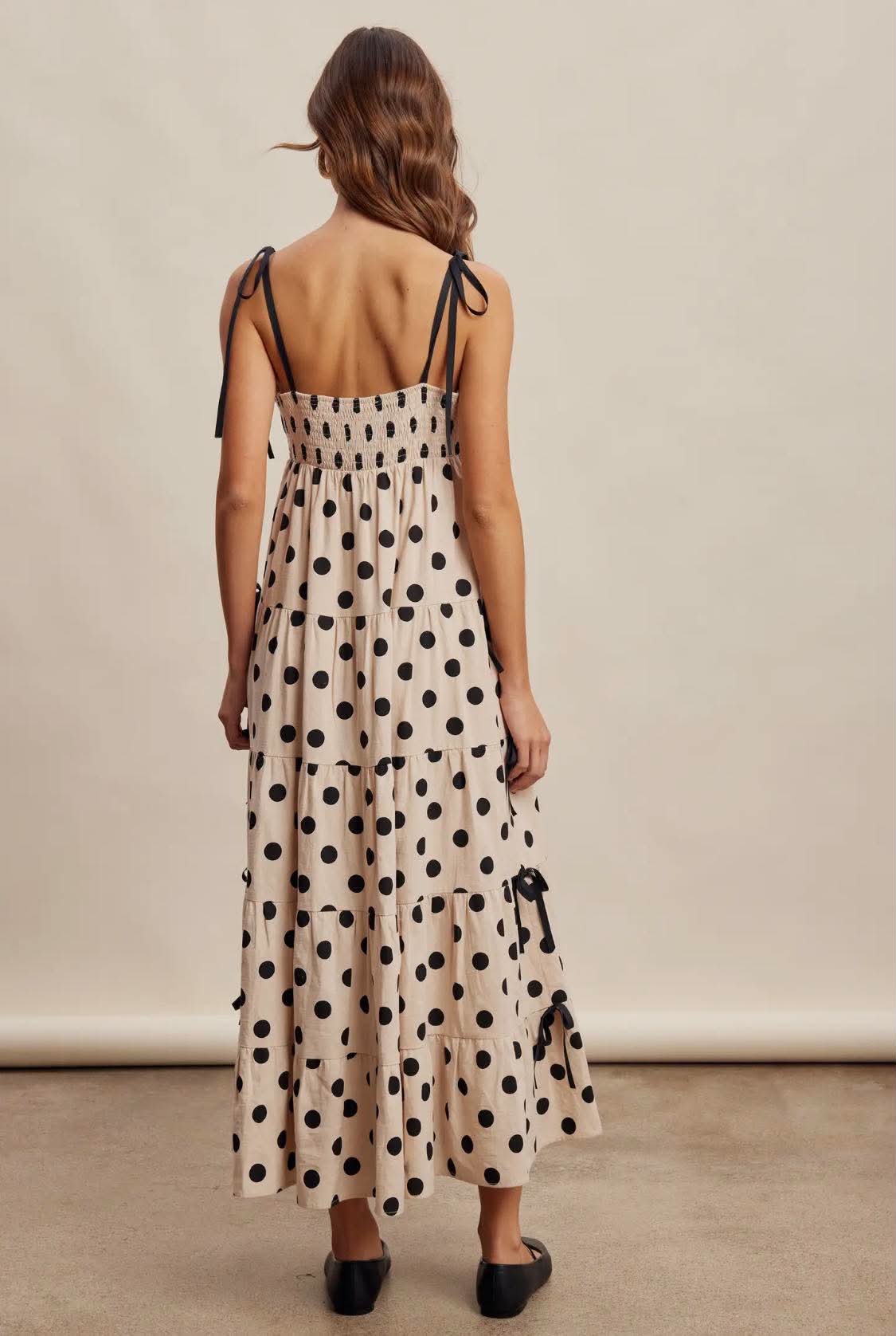 279 Polka Dot Maxi Dress