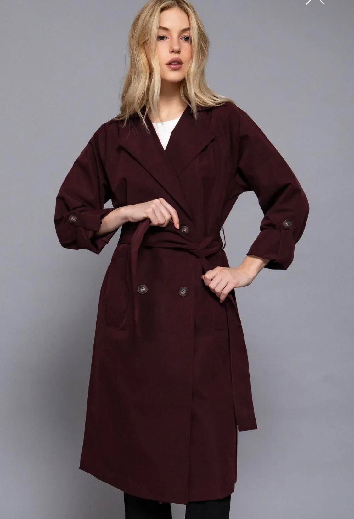367 Sloane Lightweight Autumn Trench Jscket