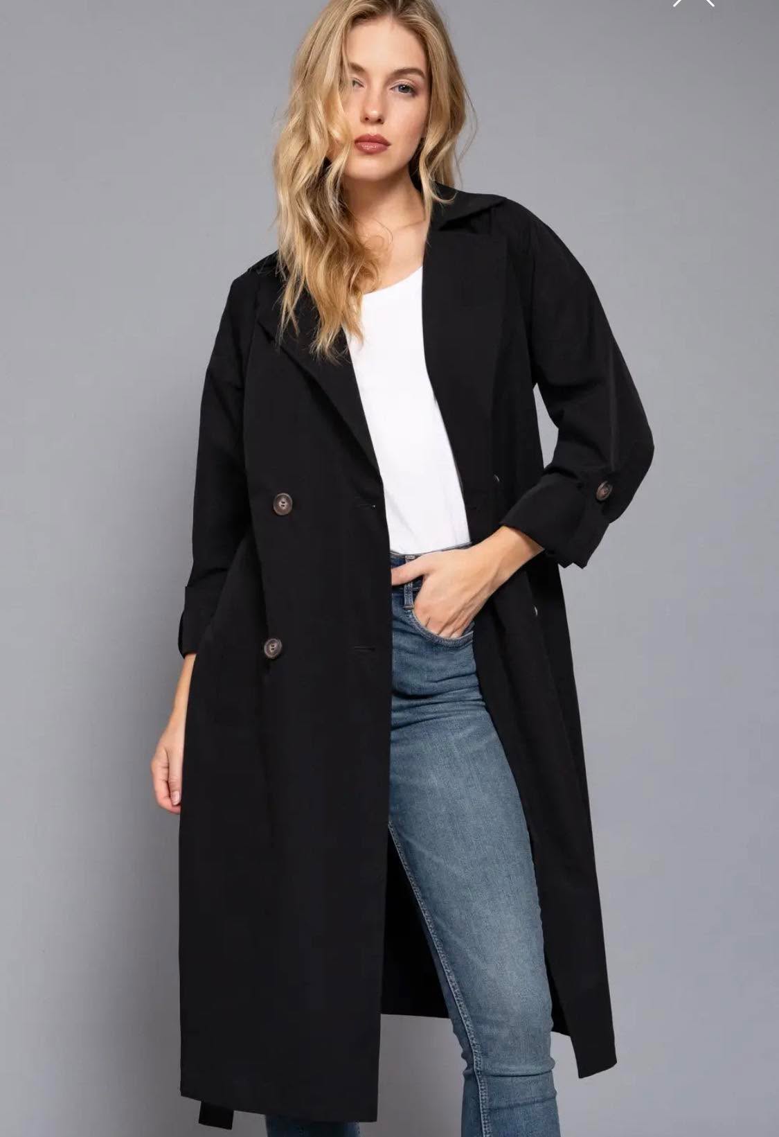 367 Sloane Lightweight Autumn Trench Jscket