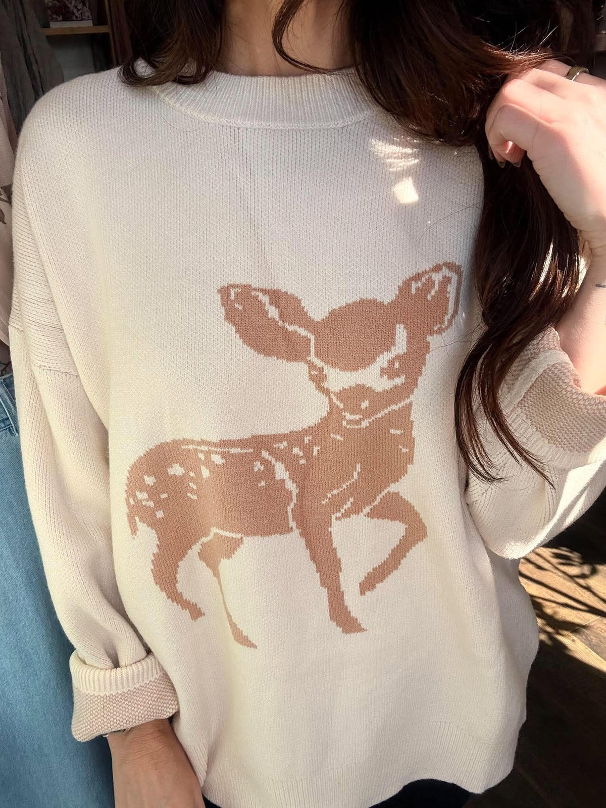 402 Woodland Fawn Sweater
