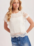 Fluttery Lace Top 246