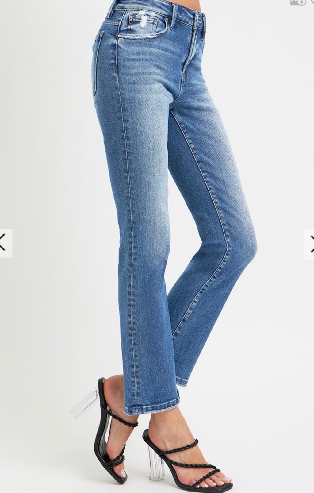 Mid Rise Straight Jeans 240