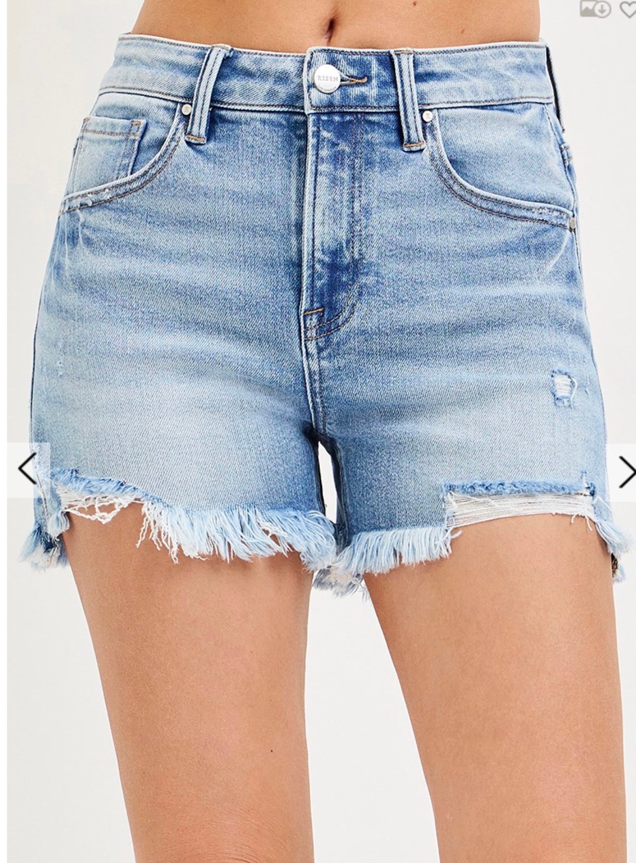 292 Light Wash Distressed Risen Jeans