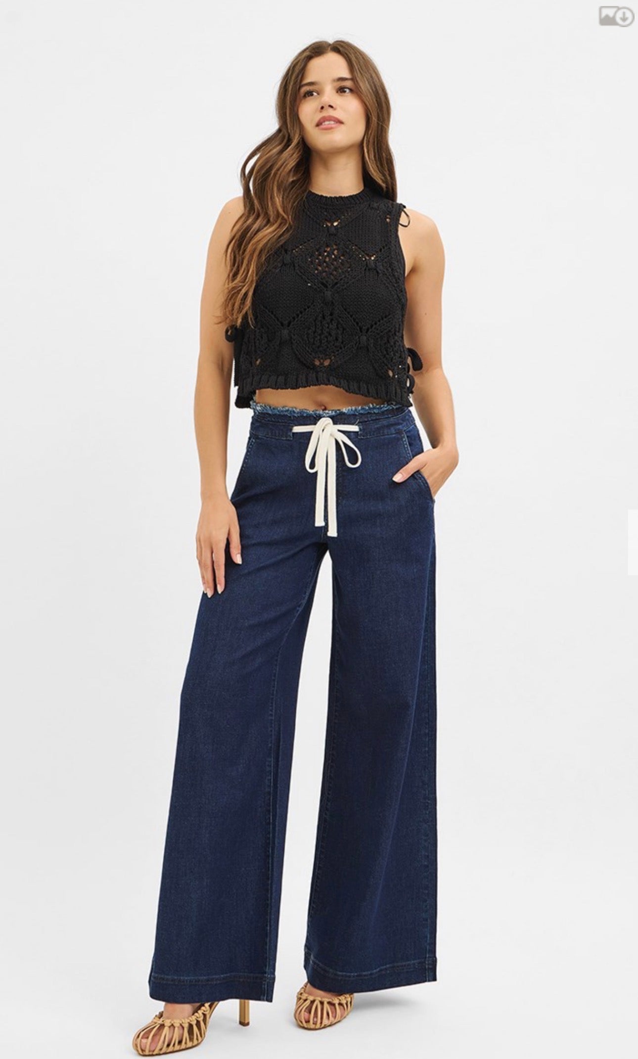 Slouchy Wide Leg Dark Wash 241