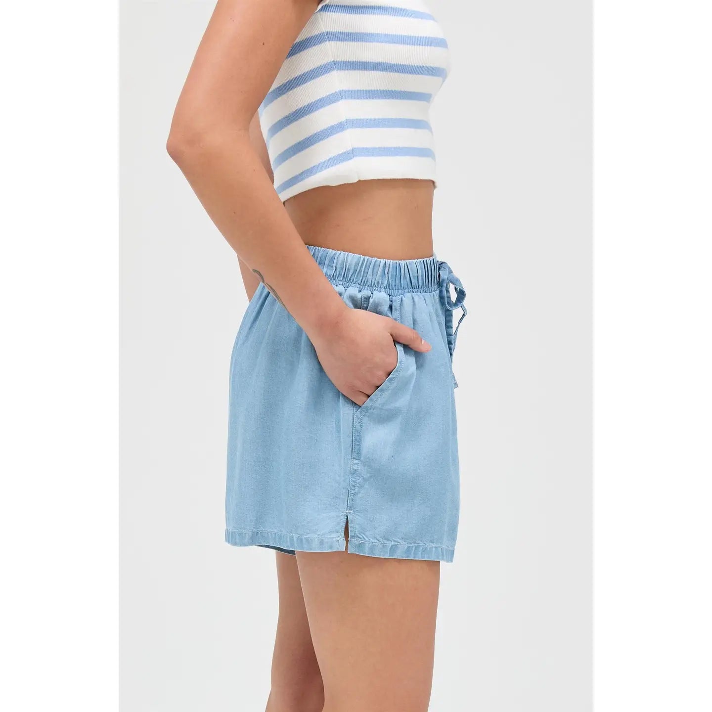 298 Lyocell Drawstring Shorts