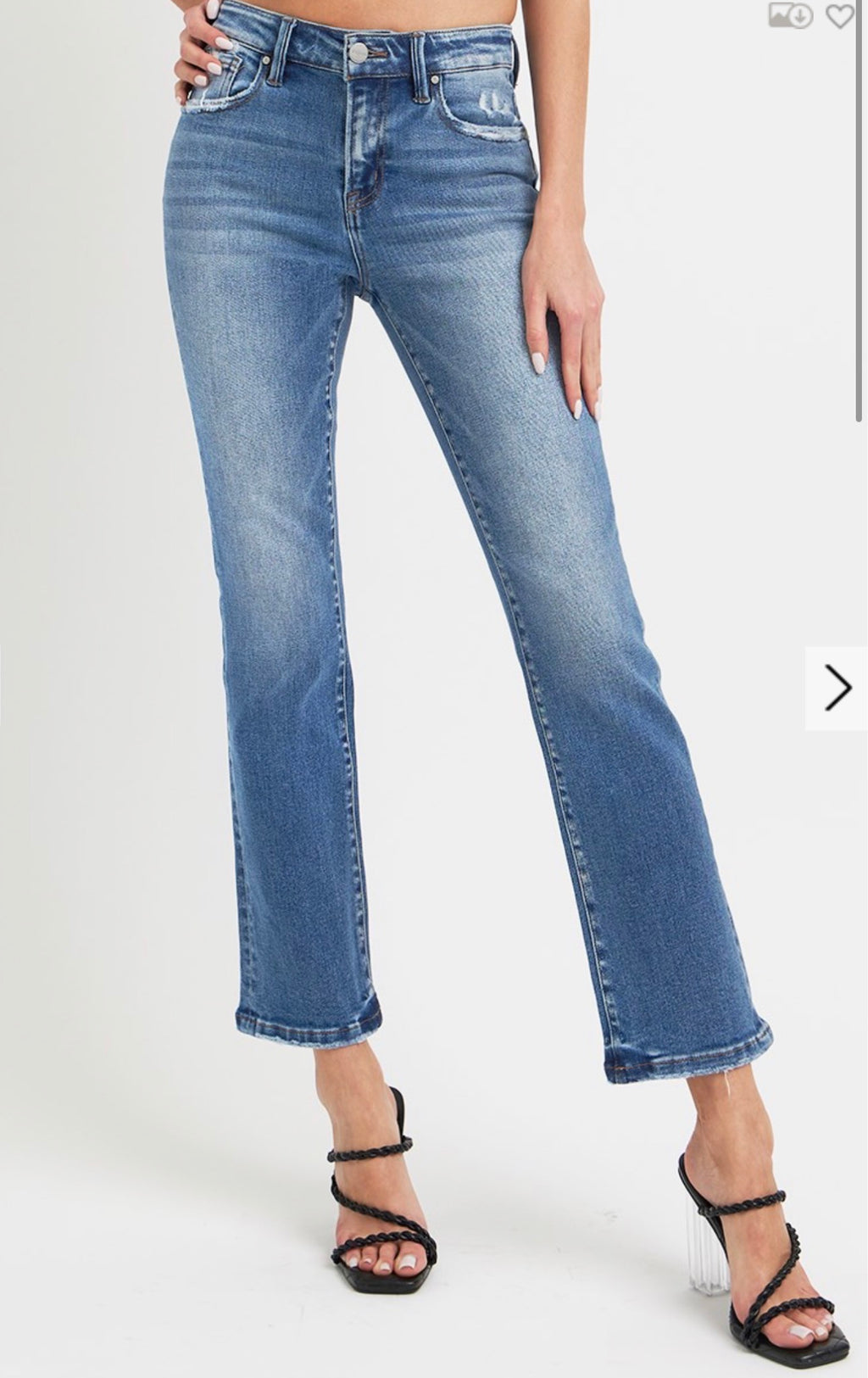 Mid Rise Straight Jeans 240