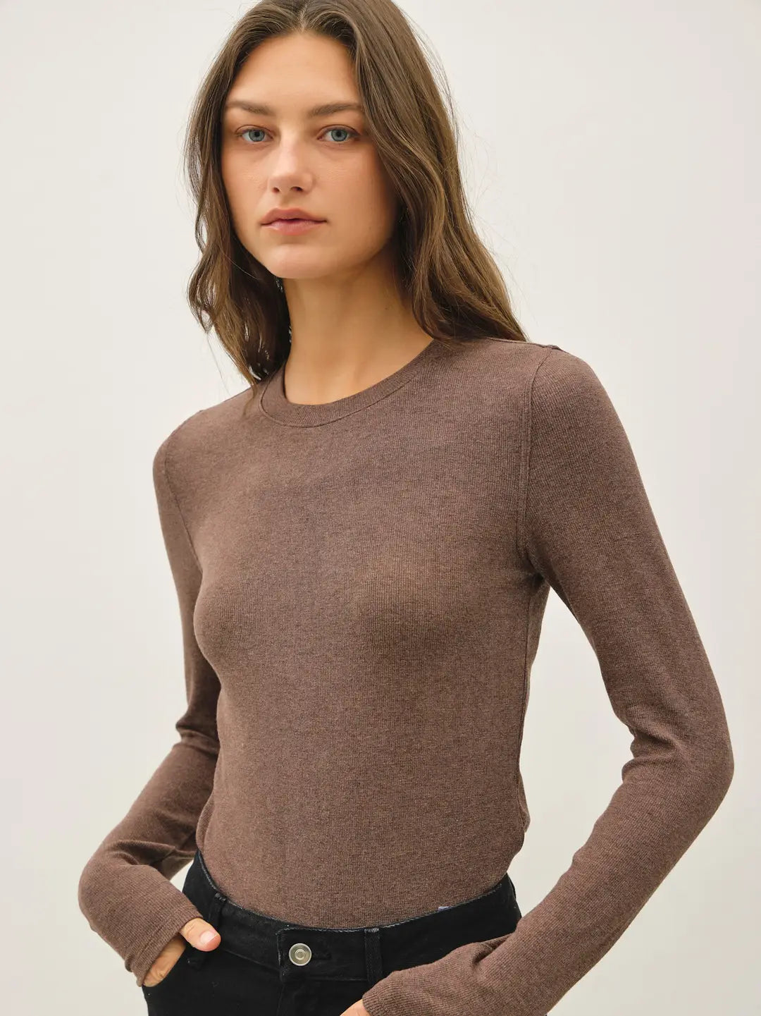 327 Ribbed Classic Long Sleeve Top