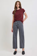 420 Charcoal Edit Barrel Jean