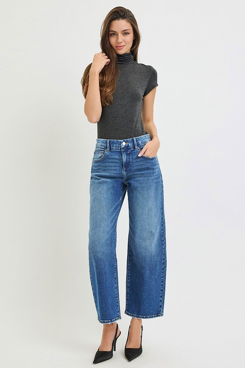 416 Wren Slouchy Barrel Denim