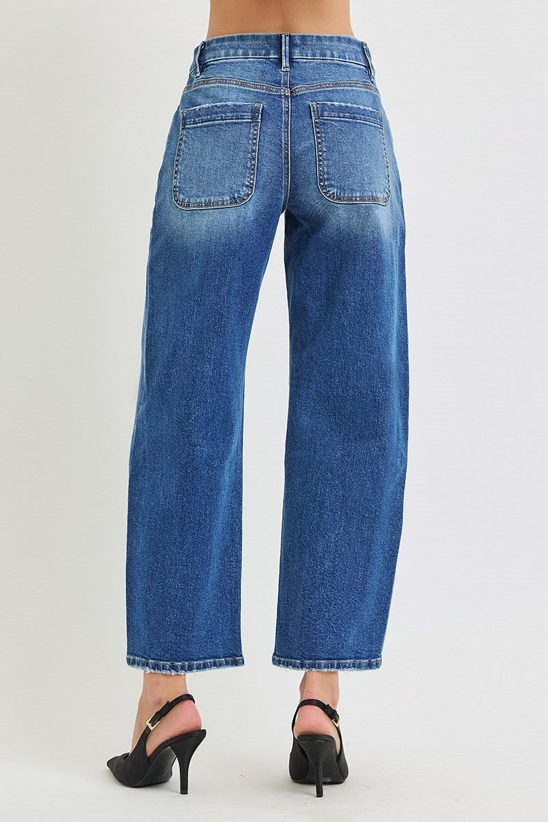 416 Wren Slouchy Barrel Denim