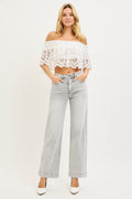 High Rise Grey Wash Jeans 242