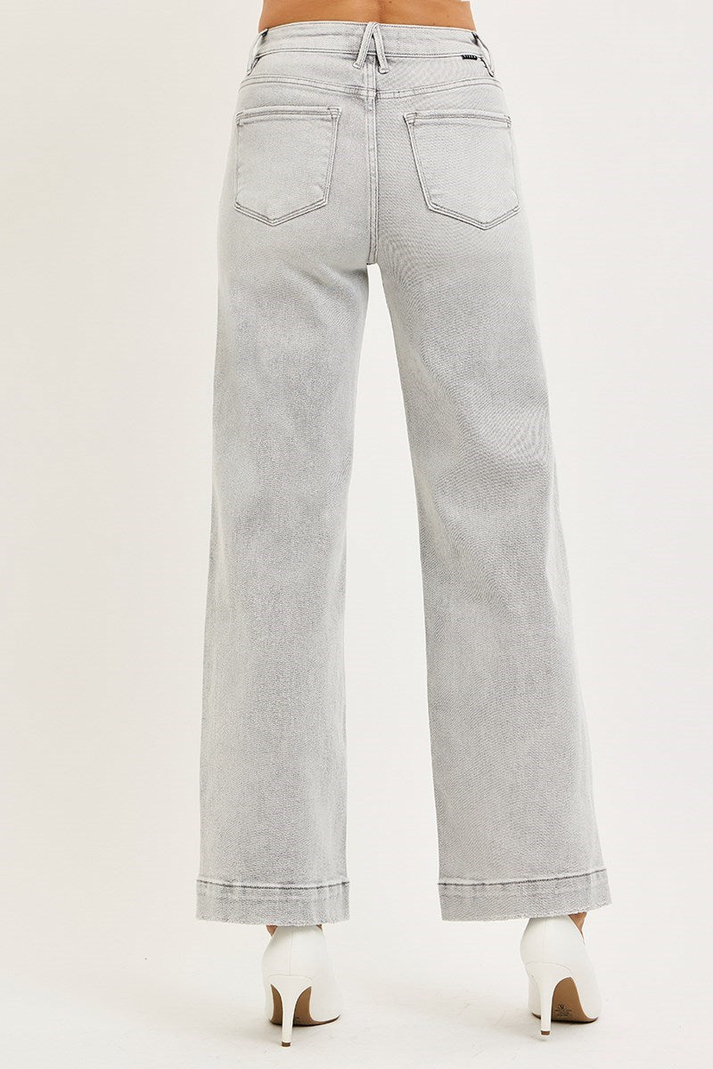 High Rise Grey Wash Jeans 242
