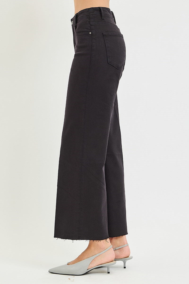 414 The Everly Black Wide Leg Denim