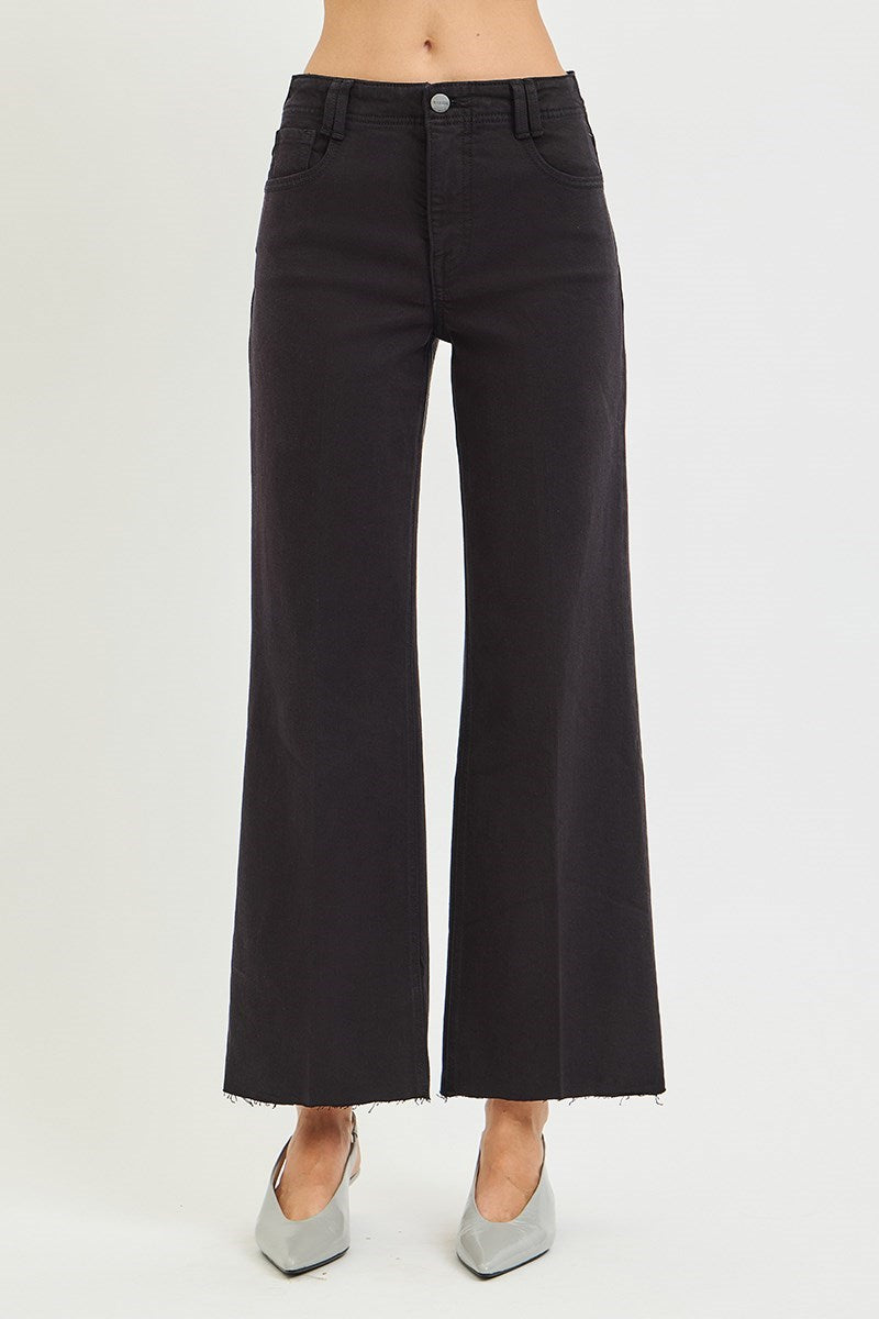 414 The Everly Black Wide Leg Denim