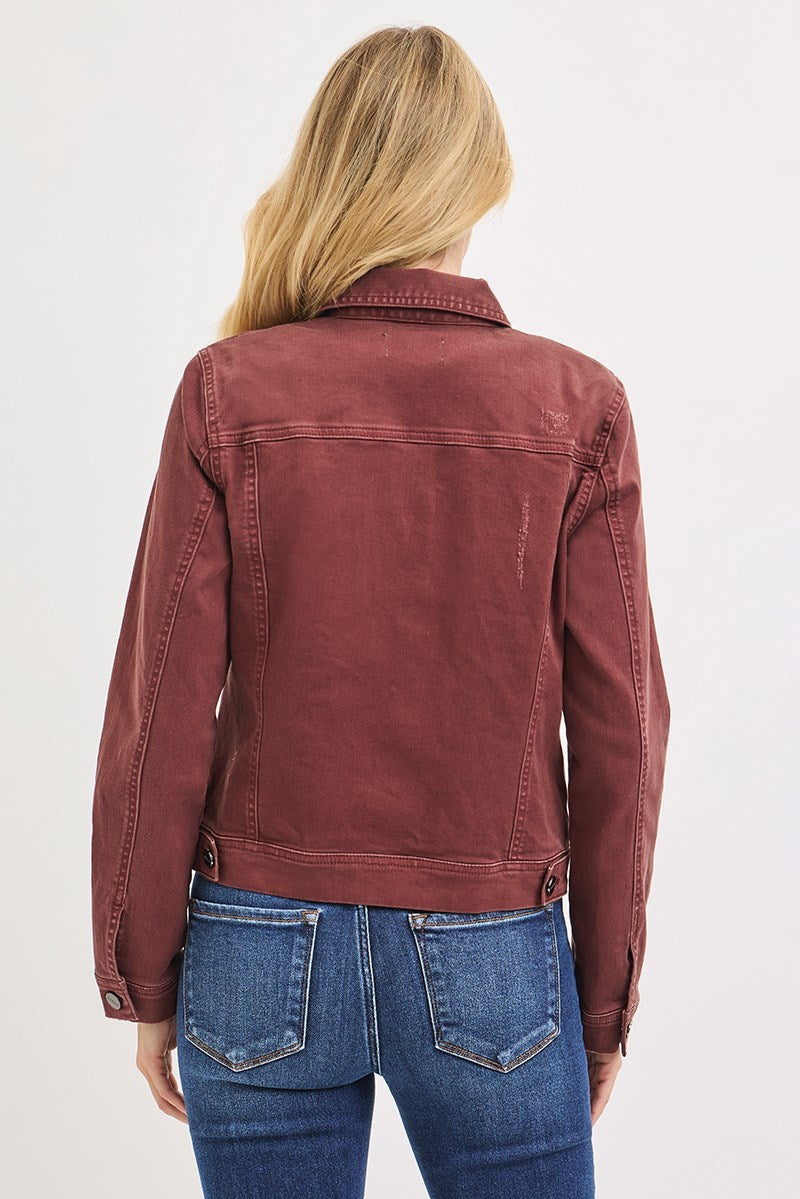 352 VINTAGE WASHED JACKET CHOCO BROWN