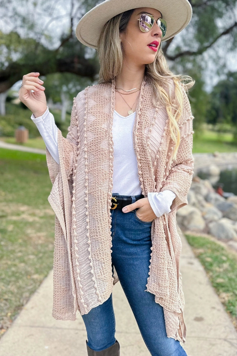 156 Soft Detail Nude Kimono