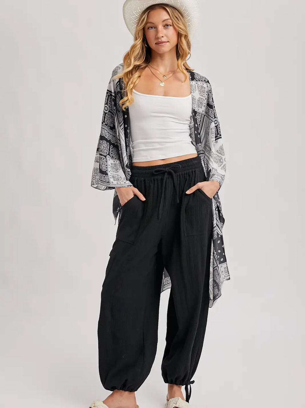 160 Jogger Harem Style Drawstring Pants