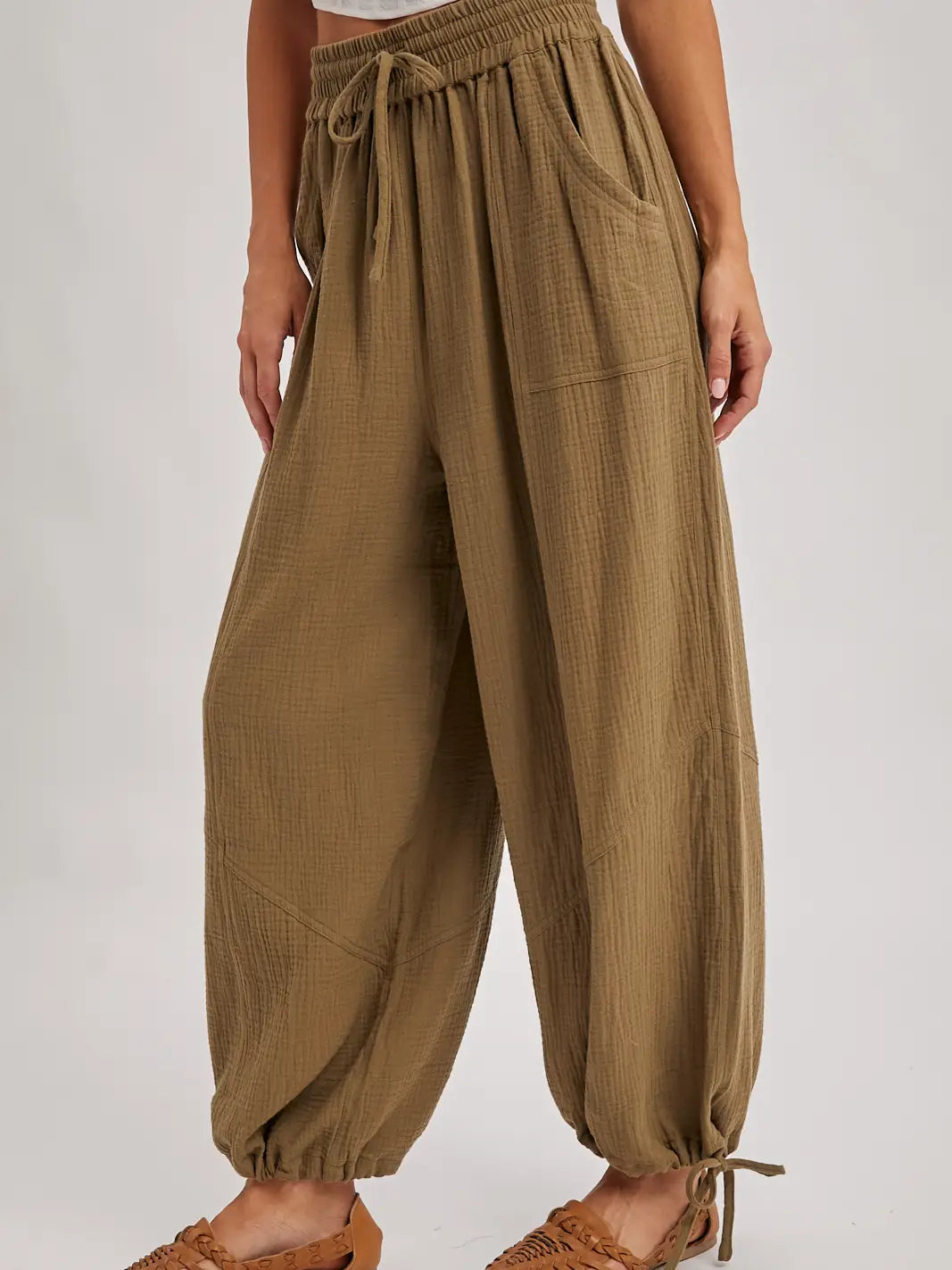 160 Jogger Harem Style Drawstring Pants