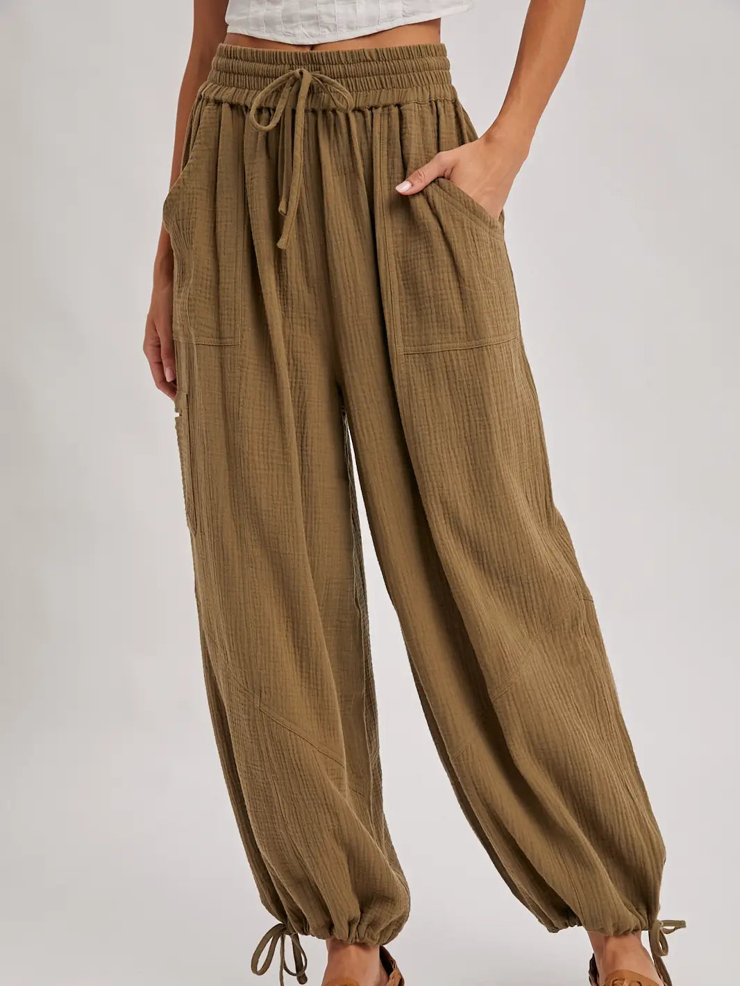 160 Jogger Harem Style Drawstring Pants