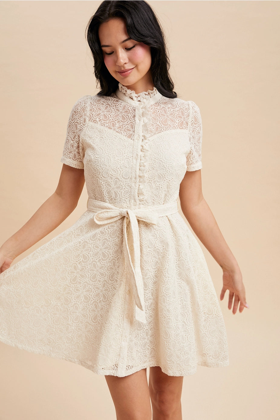 148 Vintage Lace A-Line Dress