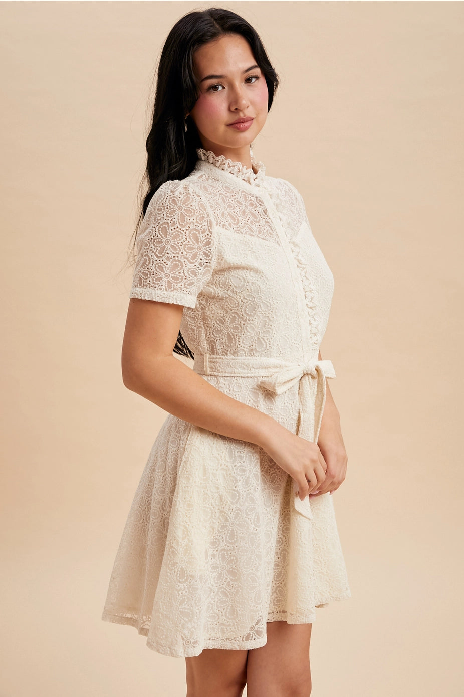 148 Vintage Lace A-Line Dress