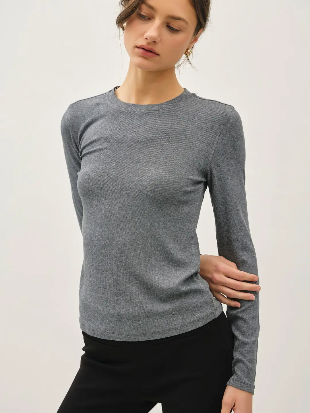 327 Ribbed Classic Long Sleeve Top