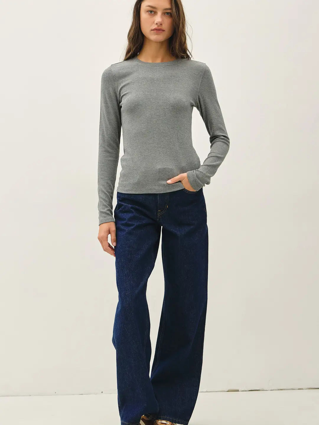 327 Ribbed Classic Long Sleeve Top