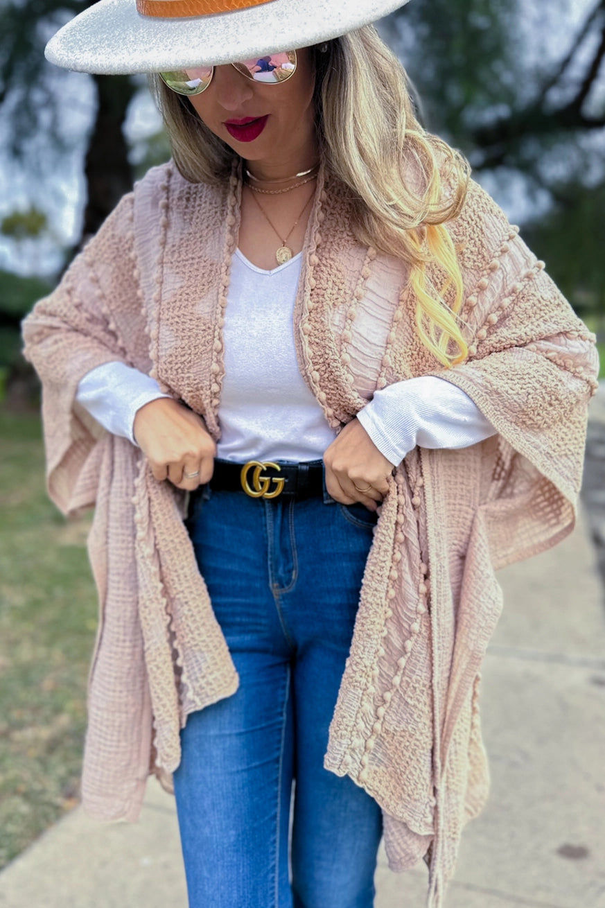 156 Soft Detail Nude Kimono