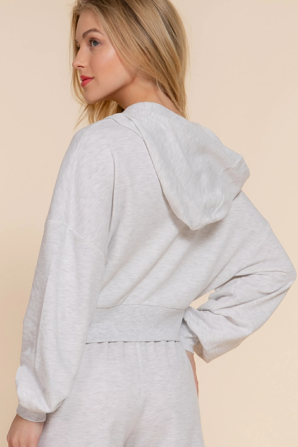 109 Cozy Chic French Terry Zip Up Hoodie