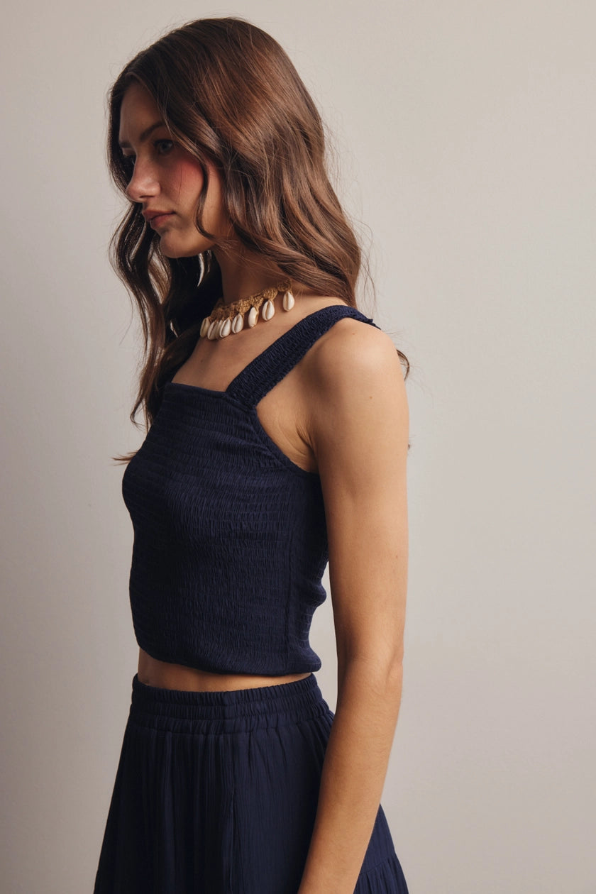 Smocked Crop Top 236