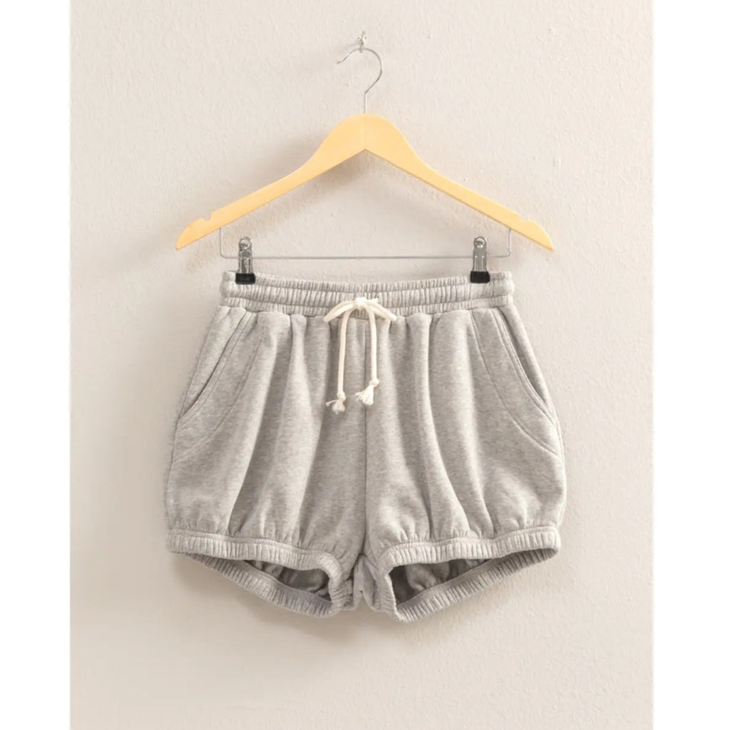 296 Drawstring Waist Bubble Shorts