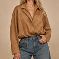408 Sylvia Faux Suede Jacket