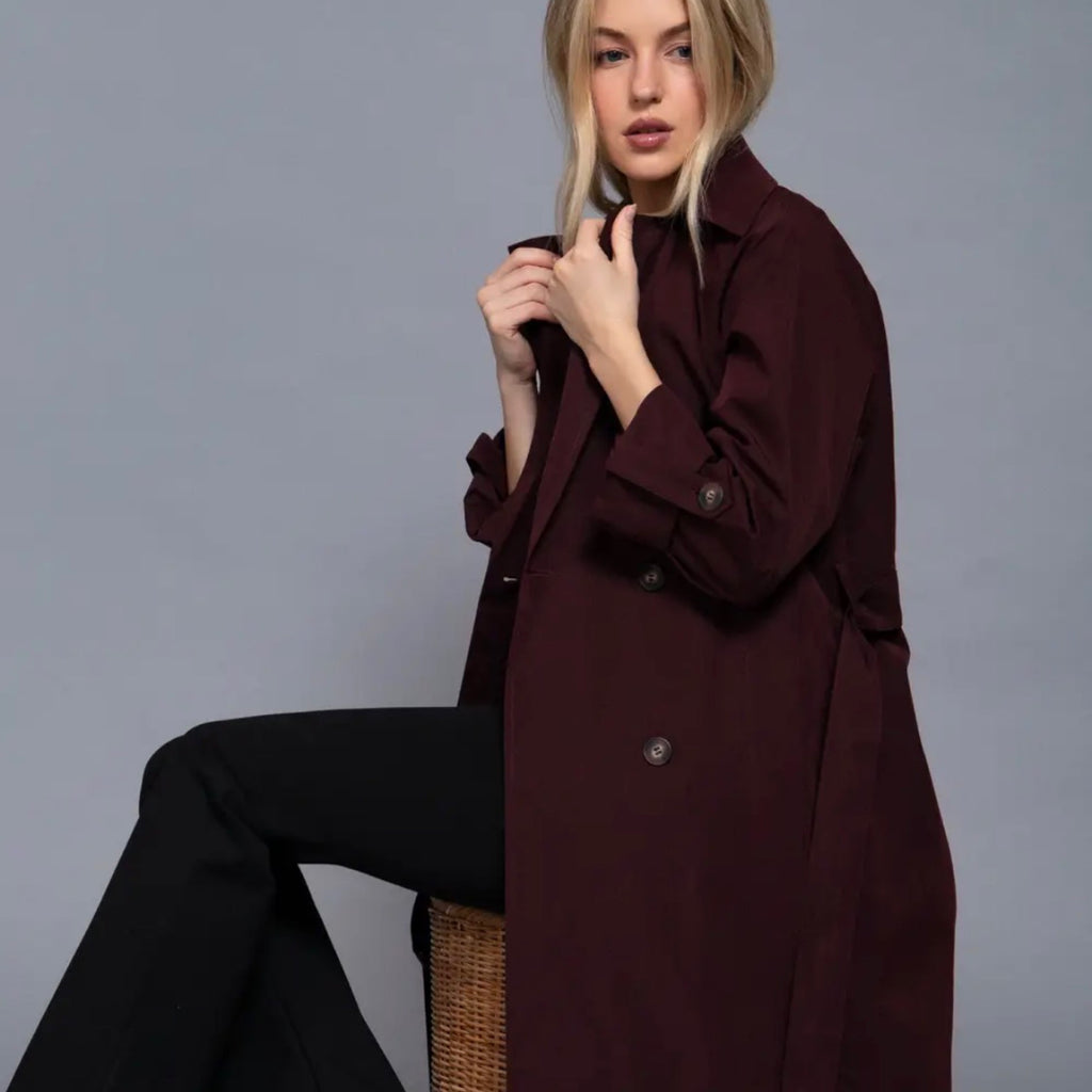 367 Sloane Lightweight Autumn Trench Jscket