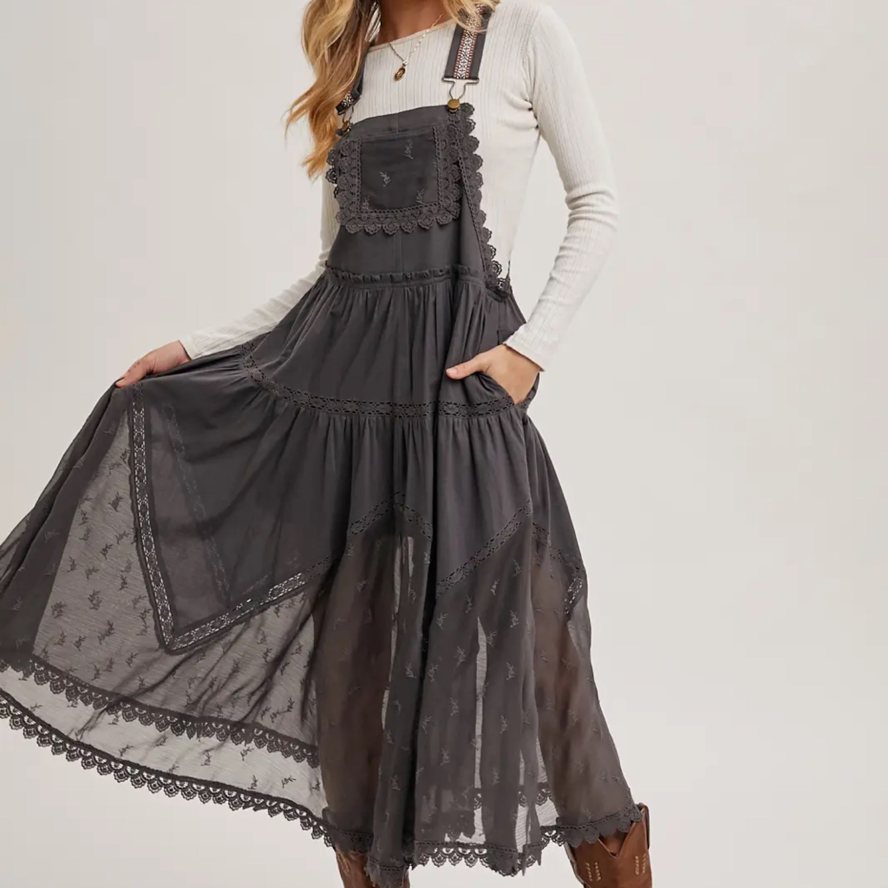 Lace Embroidered Maxi Dress 227