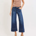 412 Sutton Wide Leg Cropped Denim