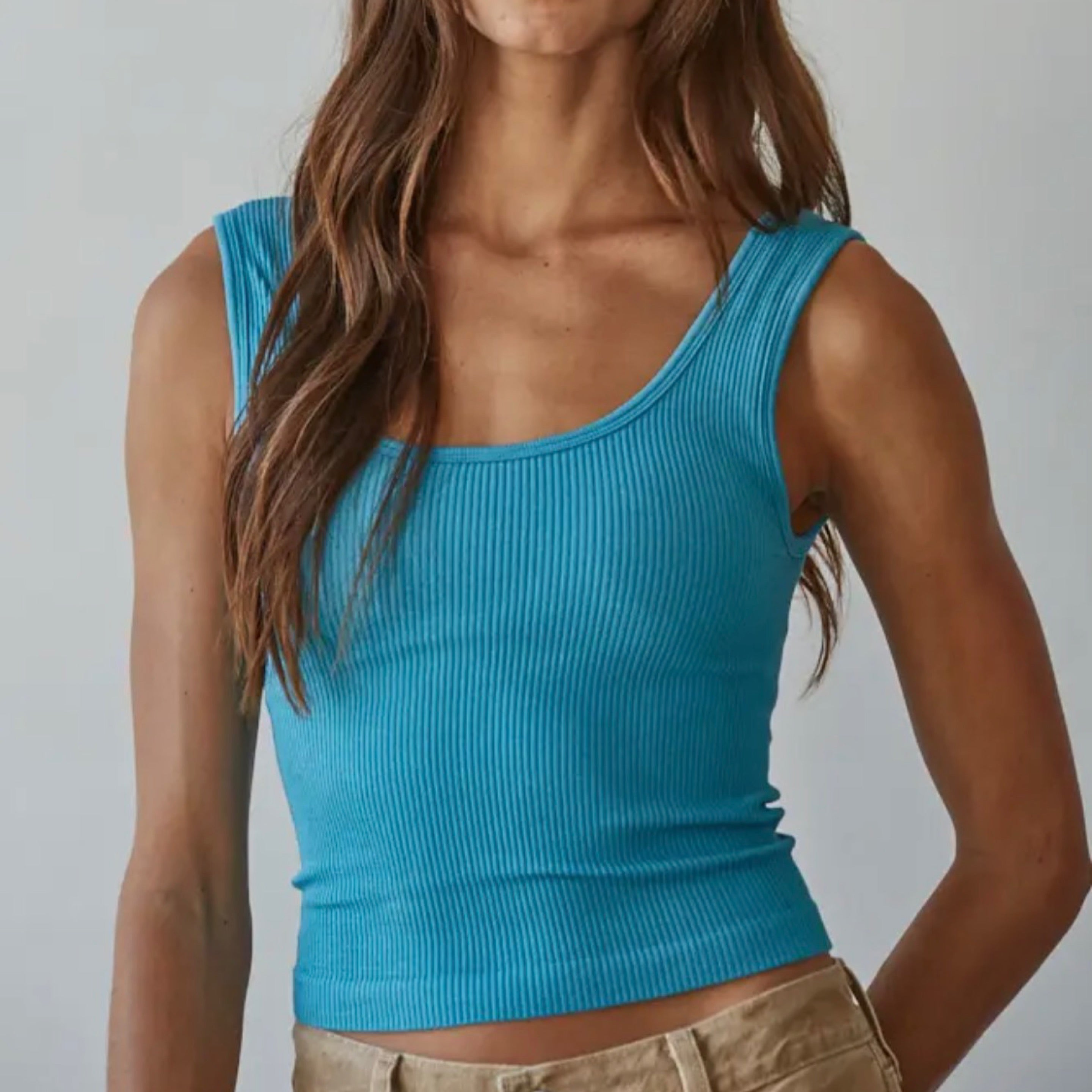 267 Ribbed Bra Tanks