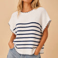 407 Autumn Seaside Whipstitch Sweater
