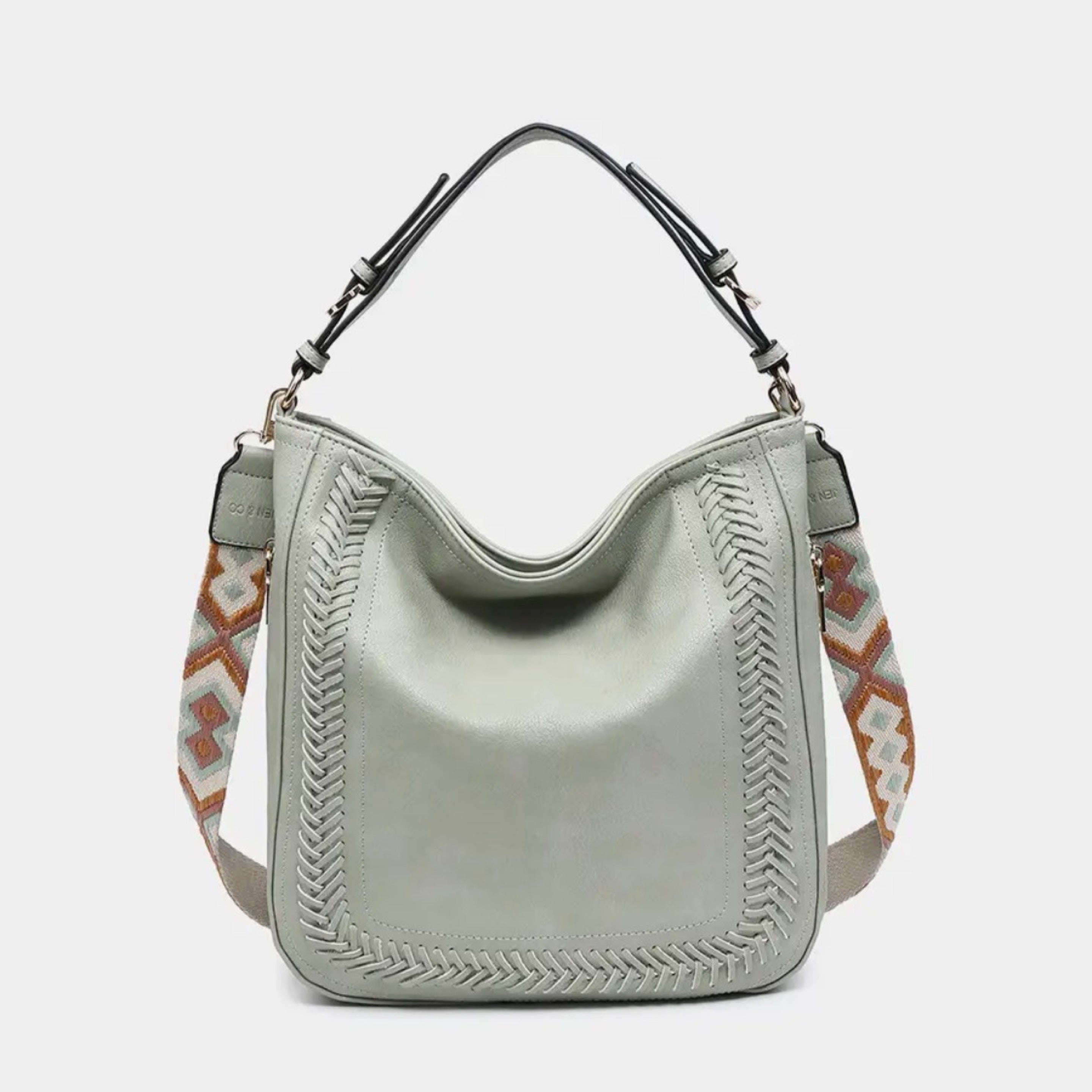 Aris Whipstitch Hobo Purse with Strap 220