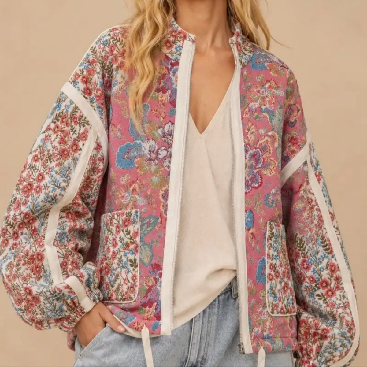 371 Heirloom Bloom Quilted Jacket